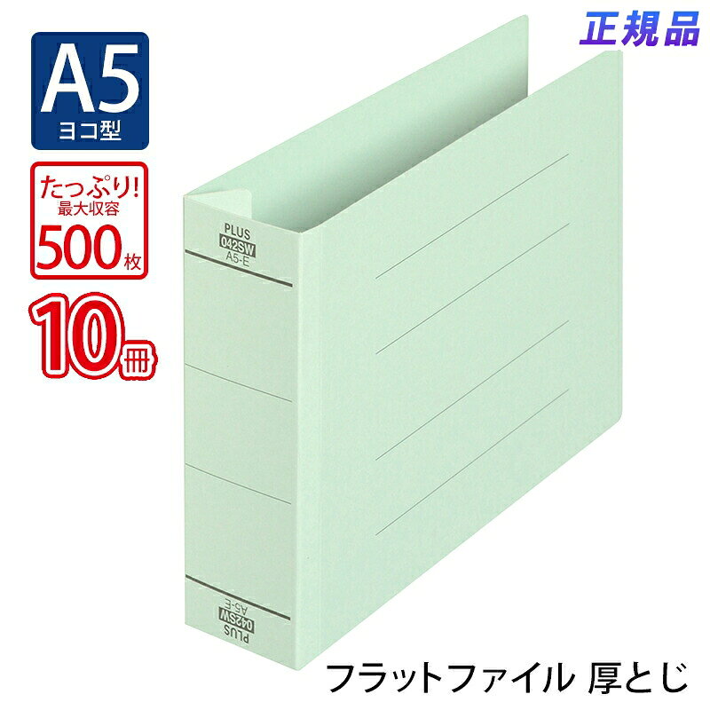Other - プラス(PLUS)フラットファイル 厚とじ A5-E 500枚とじ ブルー NO.042SW 10冊パック　87-605