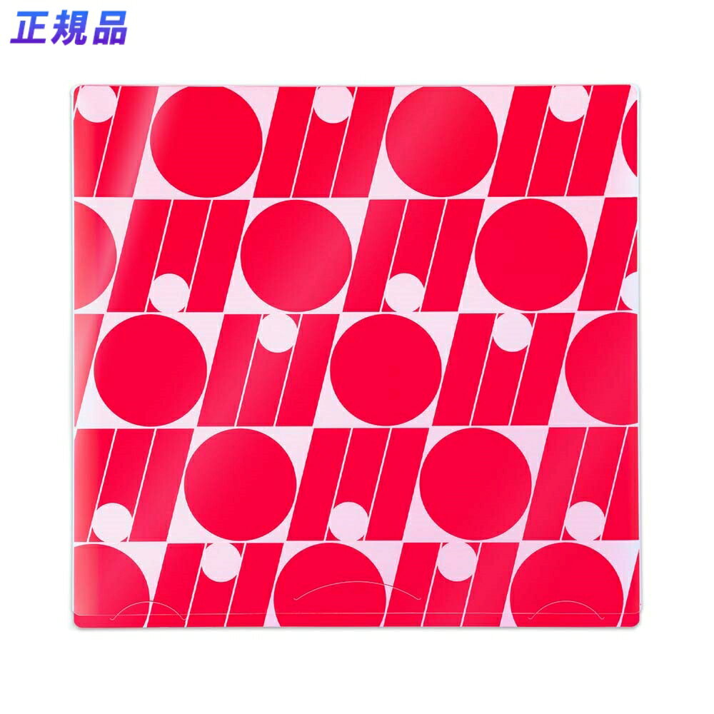 プラス PLUS うちわ収納 ito/oshi 推しの顔を見せずに持ち運べる片面不透明のうちわケース レッド FL-300CF 91470