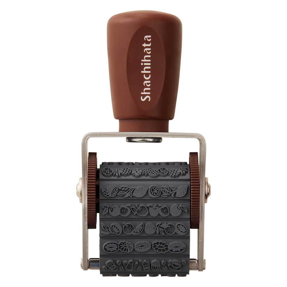 シヤチハタ Shachihata 回転デコレーションスタンプ 食べ物 NRD-13A3 回転ゴム印 クラフト シャチハタ