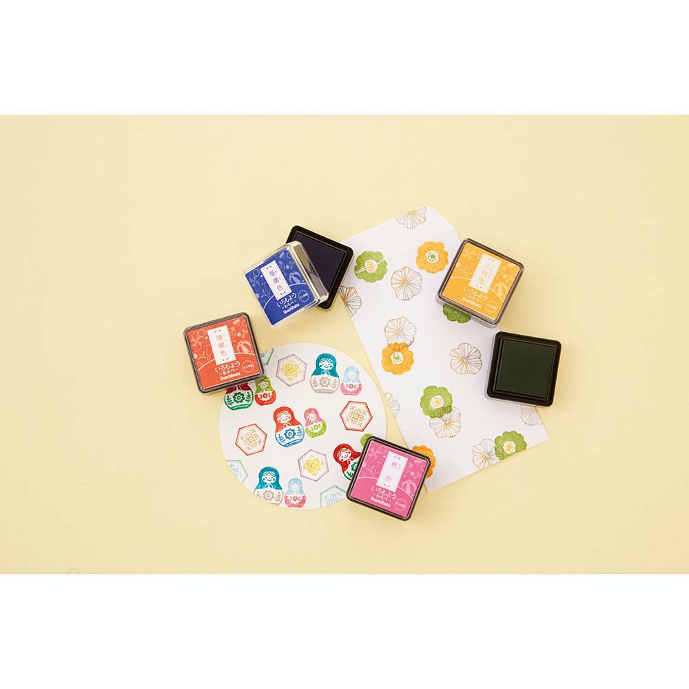 【3月4日20時-11日1時59分までエントリーで2人に1人が最大全額ポイントバック】シヤチハタ Shachihata いろもよう わらべ 銀鼠色 HAC-S1-GR いろもよう 消しゴムハンコ スタンプ台