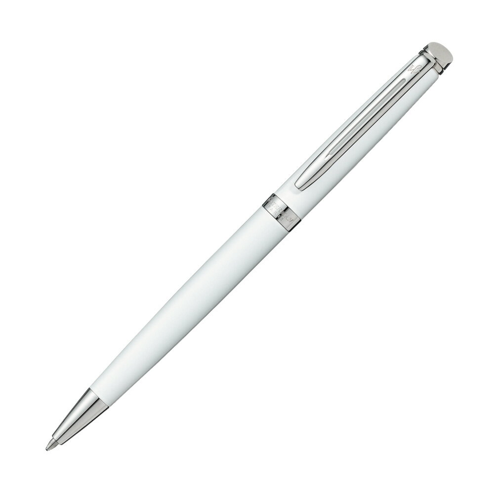 WATERMAN ウォーターマン ボールペン メトロポリタン エッセンシャル ホワイトCT S0920960 名入れ可 高級 フランス プレゼント 名入れ可 高級 名前入れ 誕生日 プレゼント 還暦 就職 入学 卒業 お祝い 人事異動 栄転 クリスマス祝い 餞別