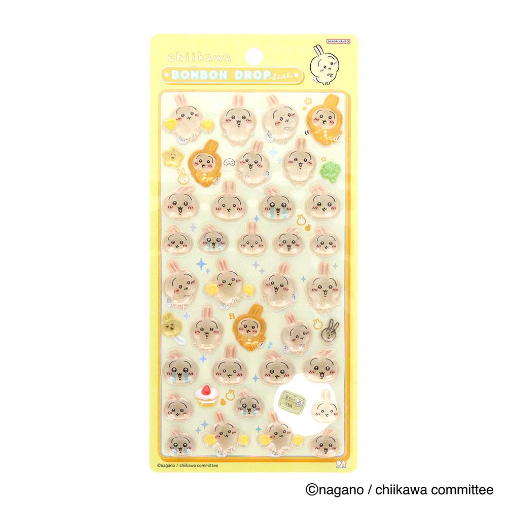 【9月20日24H限定★エントリーで全商品P10倍！】サンスター文具 sun-star ボンボンドロップシール うさぎ S8542910のサムネイル