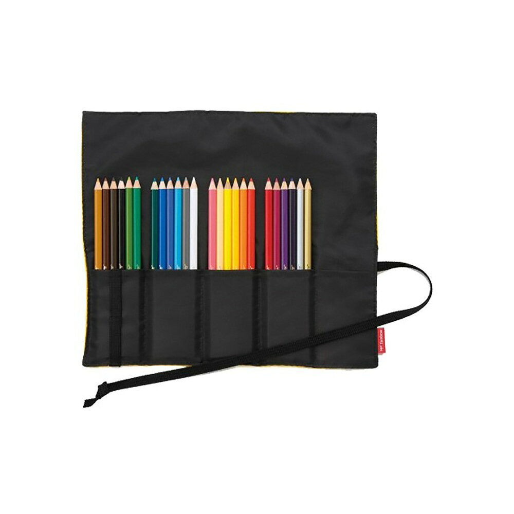 トンボ 鉛筆 Tombow ロールケース入色鉛筆 24色 NQ 色鉛筆 ロールケース 布製ペン...