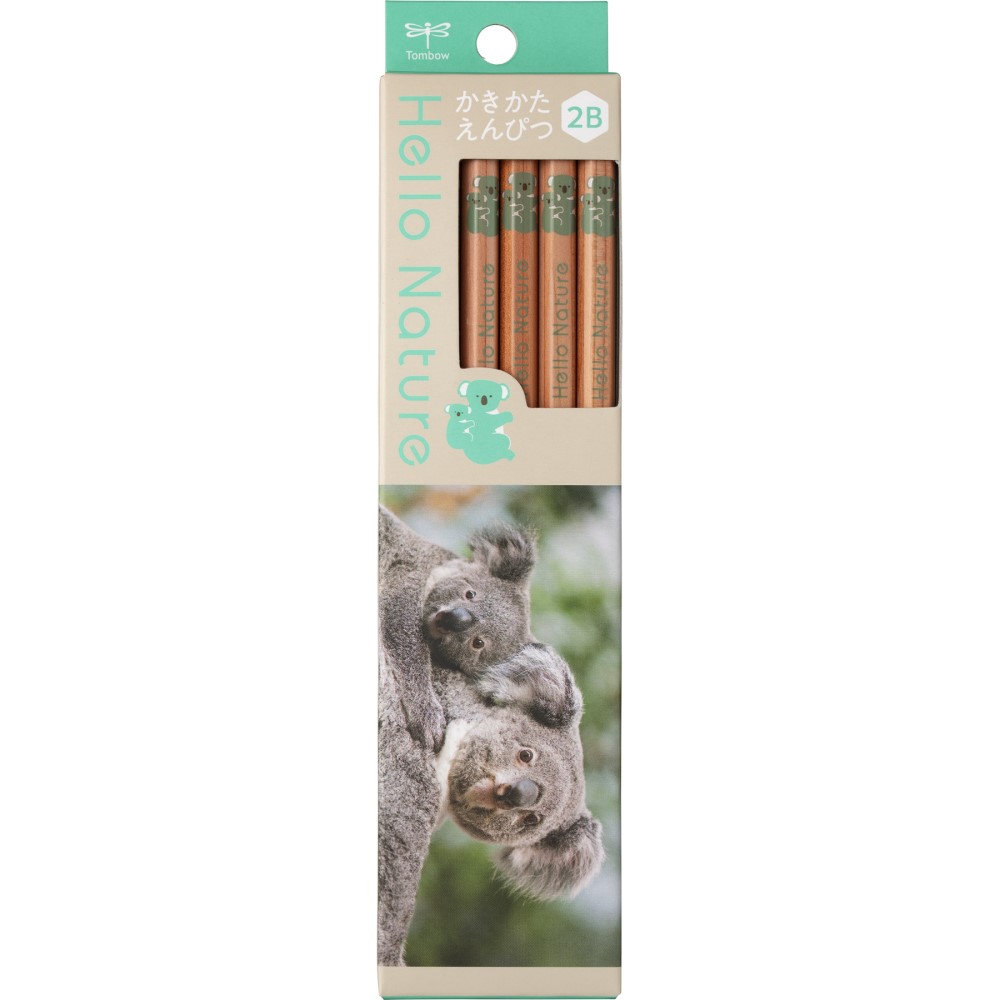 【最大2,000円オフCOUPON 12月1日-6日9時59分まで】トンボ鉛筆 かきかた鉛筆 ハローネイチャー コアラ 2B KB-KHNKA2-2B 六角軸 ...