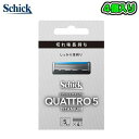 Schick シッククアトロ5 チタニウム【替刃4個入】【QTMI5-4】デザインカッター付 髭剃り ヒゲ 5枚刃 QUATTRO5