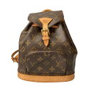 【中古】LOUIS VUITTON ルイ ヴィトン リュックサック バックパック ミニモンスリ モノグラム M51137