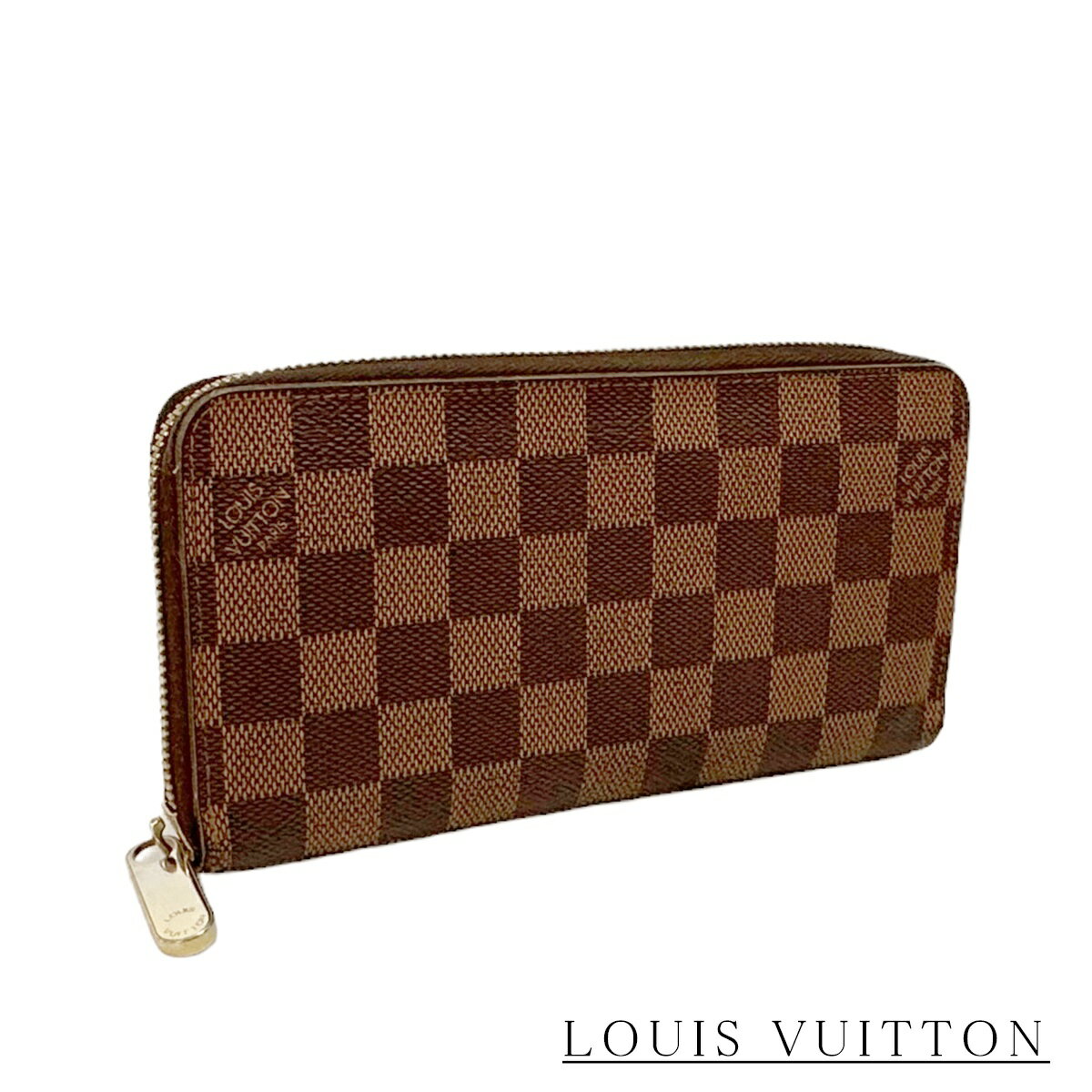 ルイヴィトン ダミエ 財布（レディース） LOUIS VUITTON N60015 ダミエ ジッピーウォレット ラウンドファスナー 長財布 メンズ レディース ルイ・ヴィトン