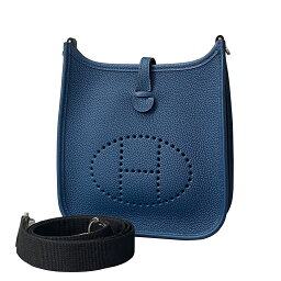 エブリン 【未使用品】 エルメス HERMES エヴリン TPM ディープブルー シルバー金具 トリヨンクレマンス レディース ショルダーバッグ Y刻印