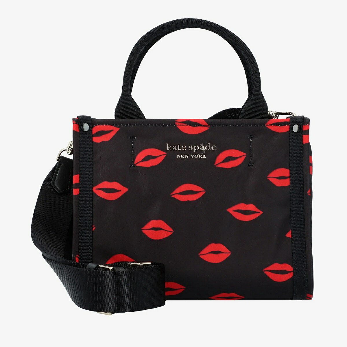 未使用 ケイトスペード ハンドバック Kate Spade spencer kisses (BLACK MULTI) ショルダーベルト付き スペンサーキス 2wayバッグ 日本未発売