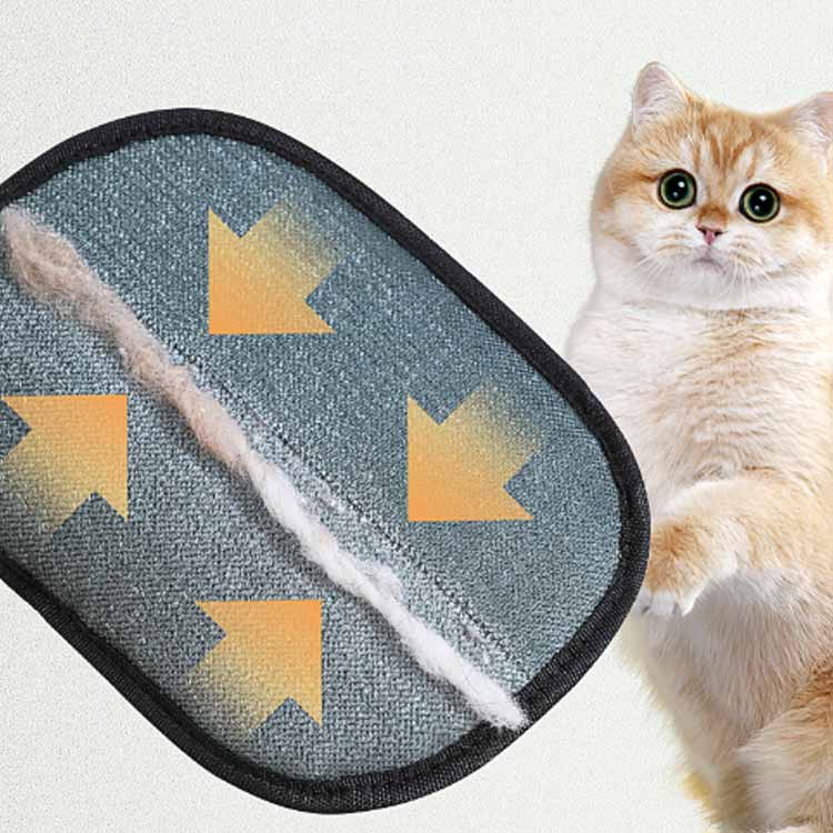 ペット用静電気除去手袋 抜け毛取り 猫の毛取り手袋 ペット用クリーニンググローブ...