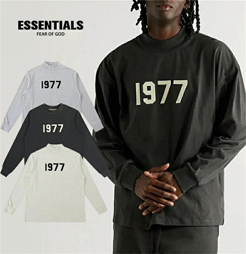 Rakuten - 「期間限定セール」ESSENTIALS エッセンシャルズ 1977ロゴ 長袖Tシャツ ロゴ Tシャツ T-Shirt トップス 長袖 カジュアル 男女兼用 ファッシュ 大きいサイズ 春秋