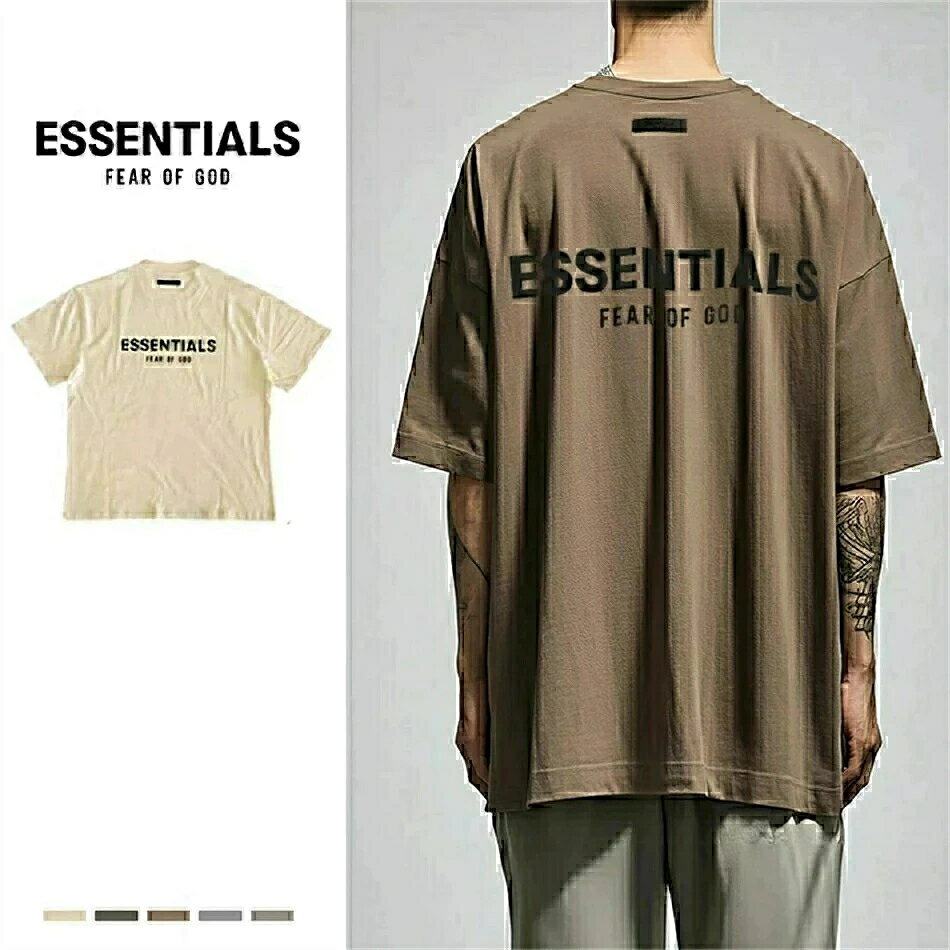 FOG ESSENTIALS エッセンシャルズ Los Angele Tシャツ バックロゴ ラバーロゴ ブランド 半袖 メンズ レディース ユニセックス 春夏 半袖 夏 男女兼用 送料無料