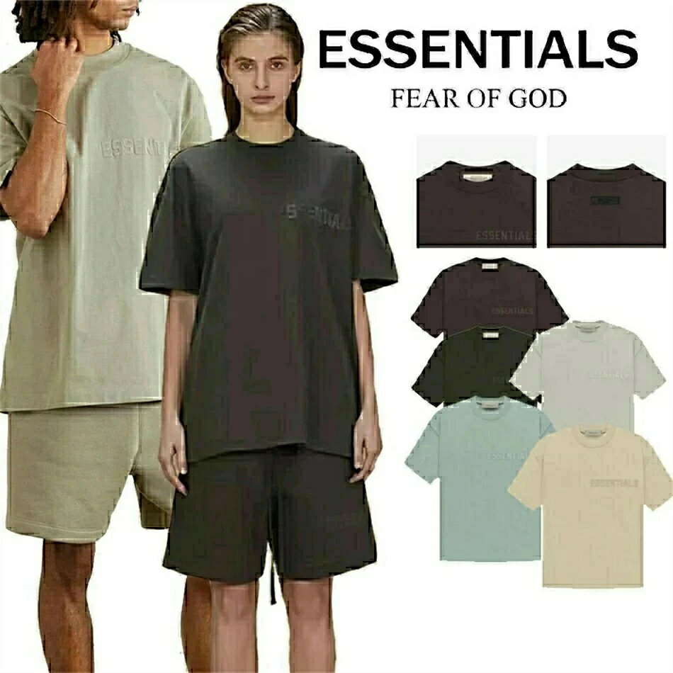Rakuten - FOG ESSENTIALS ロゴ 半袖シャツ Tシャツ T-shirt エッセンシャルズ 両面ロゴ メンズ レディース オーバーサイズ オフホワイト フィアオブゴッド Fear Of God　ユニセックス 春夏 夏 半袖 正規品 男女兼用