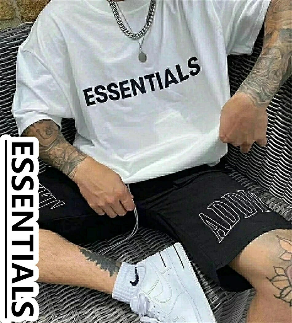 Rakuten - 「スーパーDEAL」ESSENTIALS エッセンシャルズ Tシャツ 半袖 メンズ レディース Logo T-Shirt ロゴ Tシャツ ブラック