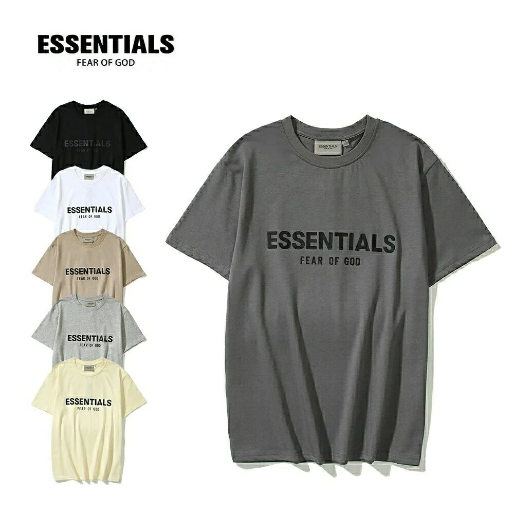 Rakuten - ESSENTIALS エッセンシャルズ ロゴ 半袖シャツ Tシャツ T-shirt メンズ レディース オーバーサイズ ユニセックス 春夏 夏 半袖 柔らかい 男女兼用