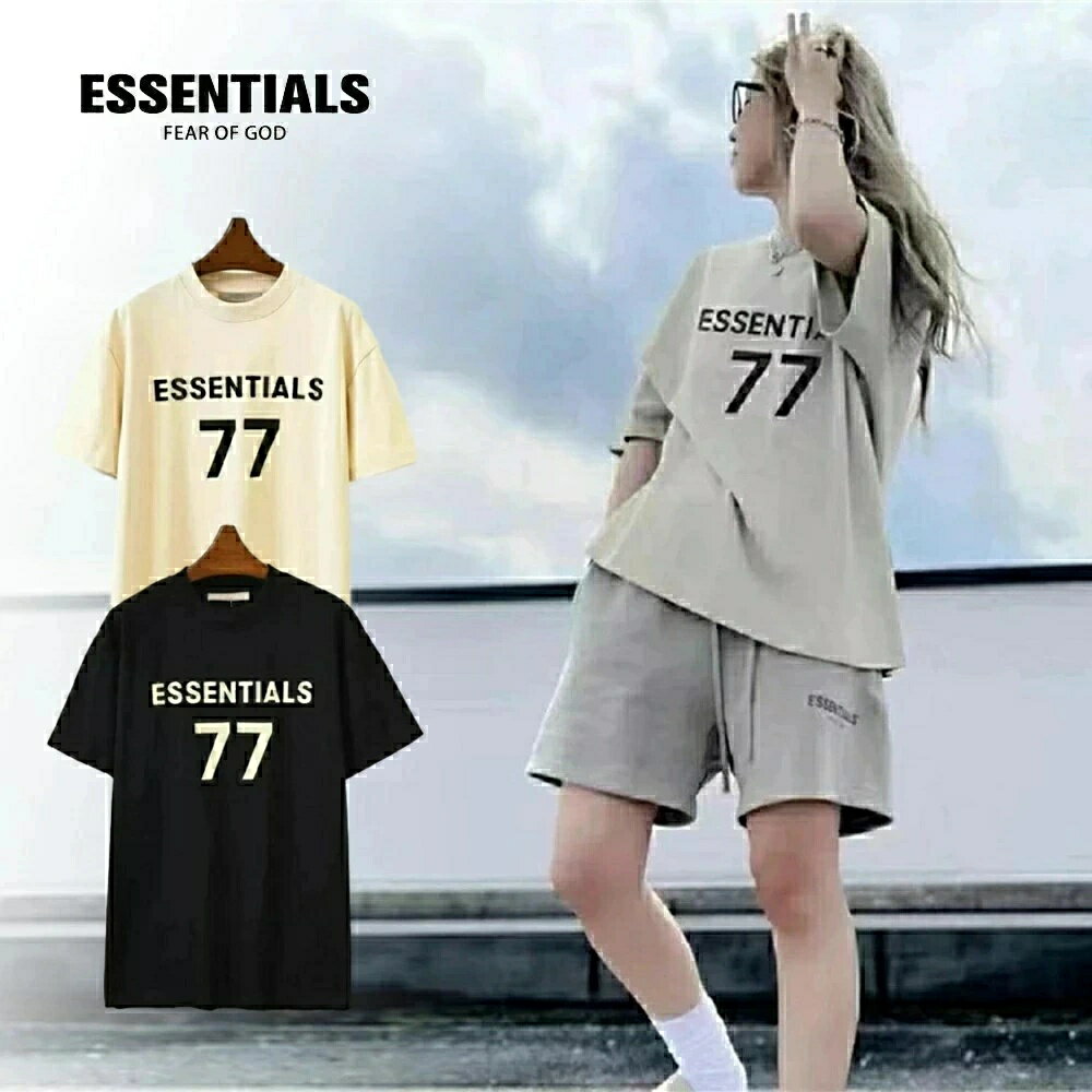 Rakuten - ESSENTIALS エッセンシャルズ Tシャツ 半袖 メンズ レディース Logo T-Shirt ロゴ メンズ レディース Tシャツ 夏用