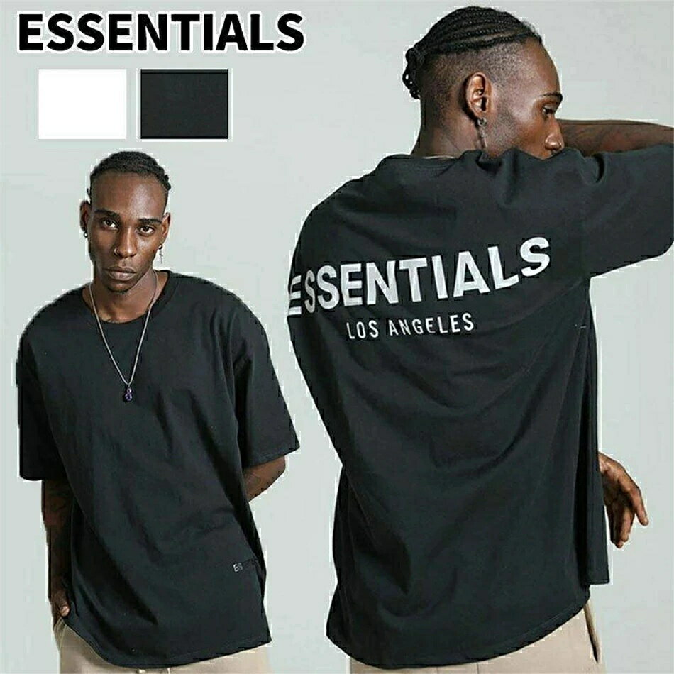 Rakuten - 「期間限定セール」ESSENTIALS エッセンシャルズ Tシャツ 半袖 メンズ レディース Logo T-Shirt 反射 ロゴ Tシャツ ブラック ホワイト