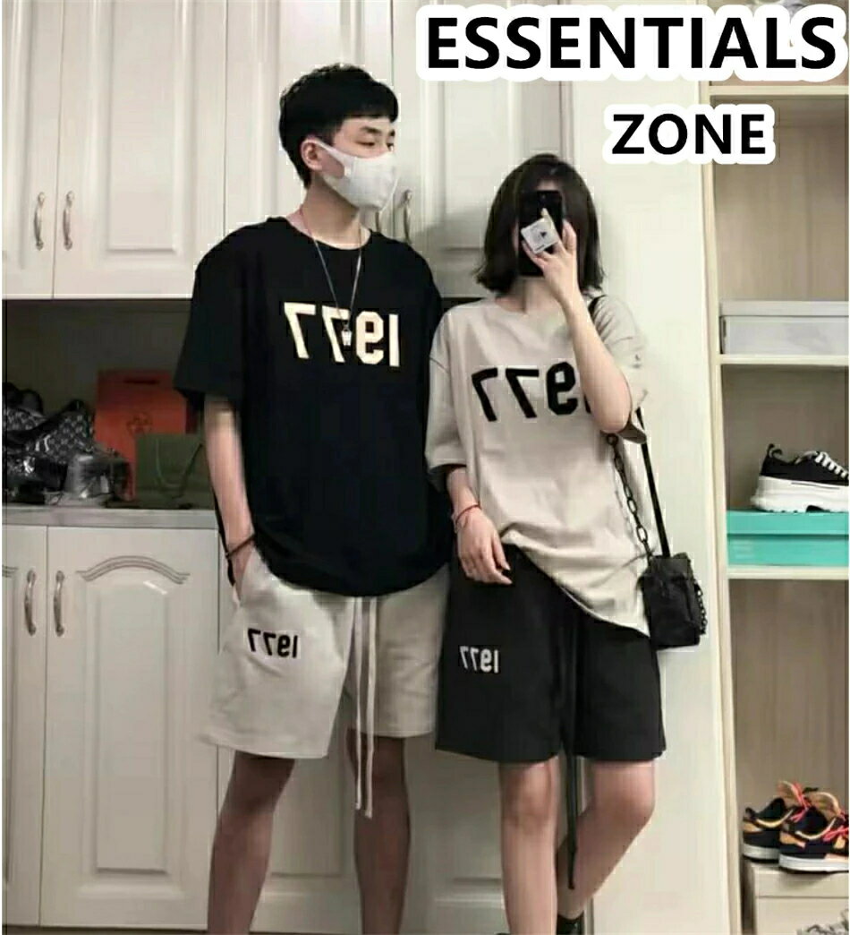 樂天商城 - ESSENTIALS エッセンシャルズ 半袖シャツ Tシャツ 柔らかい 大きいサイズ 薄手 T-shirt メンズ レディース ゆったり 通気性 夏 半袖 男女兼用