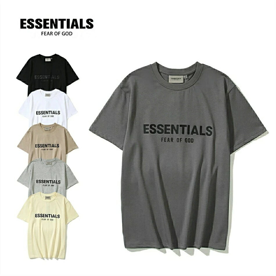 Rakuten - ESSENTIALS エッセンシャルズ ロゴ 半袖シャツ Tシャツ T-shirt メンズ レディース オーバーサイズ ユニセックス 春夏 夏 半袖 柔らかい 男女兼用