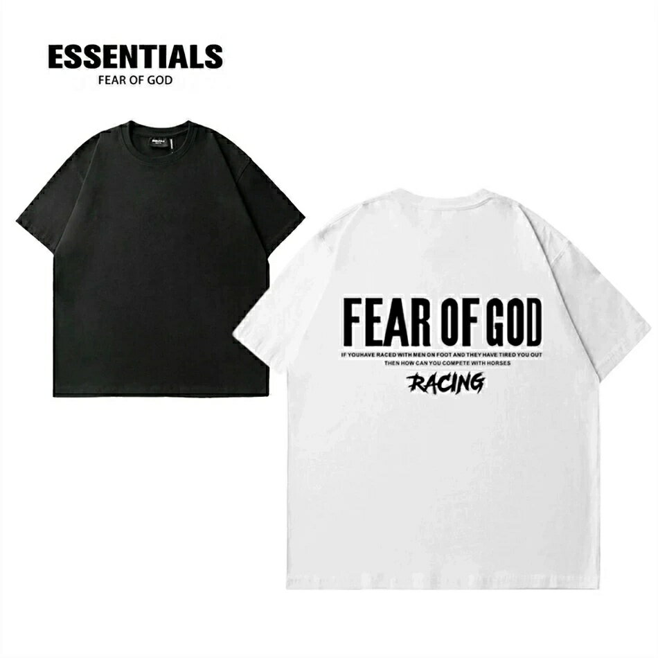 Rakuten - ESSENTIALS エッセンシャルズ Tシャツ 半袖 メンズ レディース Logo T-Shirt ロゴ Tシャツ ゆったり オーバーサイズ 通気性