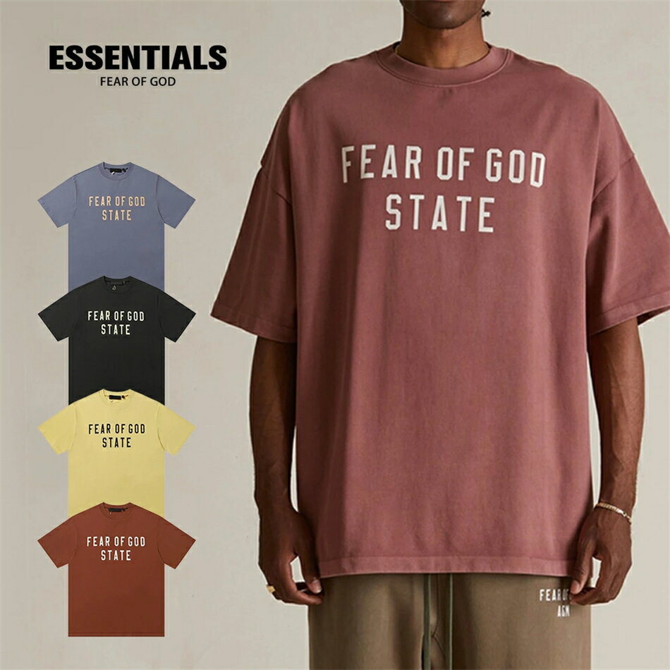 Rakuten - 「期間限定セール」エッセンシャルズ ESSENTIALS 半袖 大きいサイズシャツ Tシャツ ゆったり 快適 薄手 オシャレ 夏T-shirt メンズ レディース カッコイイ通気性 ファッシュ 半袖 男女兼用