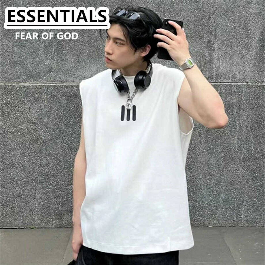 ESSENTIALSTシャツエッセンシャルズ半袖 夏用ゆったりリブレスタンダードTシャツ 3ストライプオーバーレイヤー 男女カップルデザインカッコイイ通気性 ファッシュ 涼しい