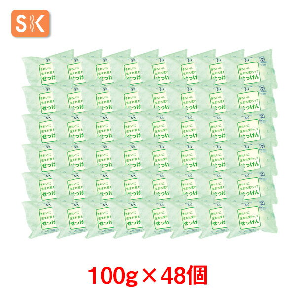 エスケー石鹸　スタンダード きれいに生まれ変わってせっけん 容量 100g×48【ケース売り】【送料無料】 [ヱスケー石鹸　SK　エコマーク認定　リサイクル石けん　SDGs　石けん　せっけん　合成界面活性剤不使用　無添加]