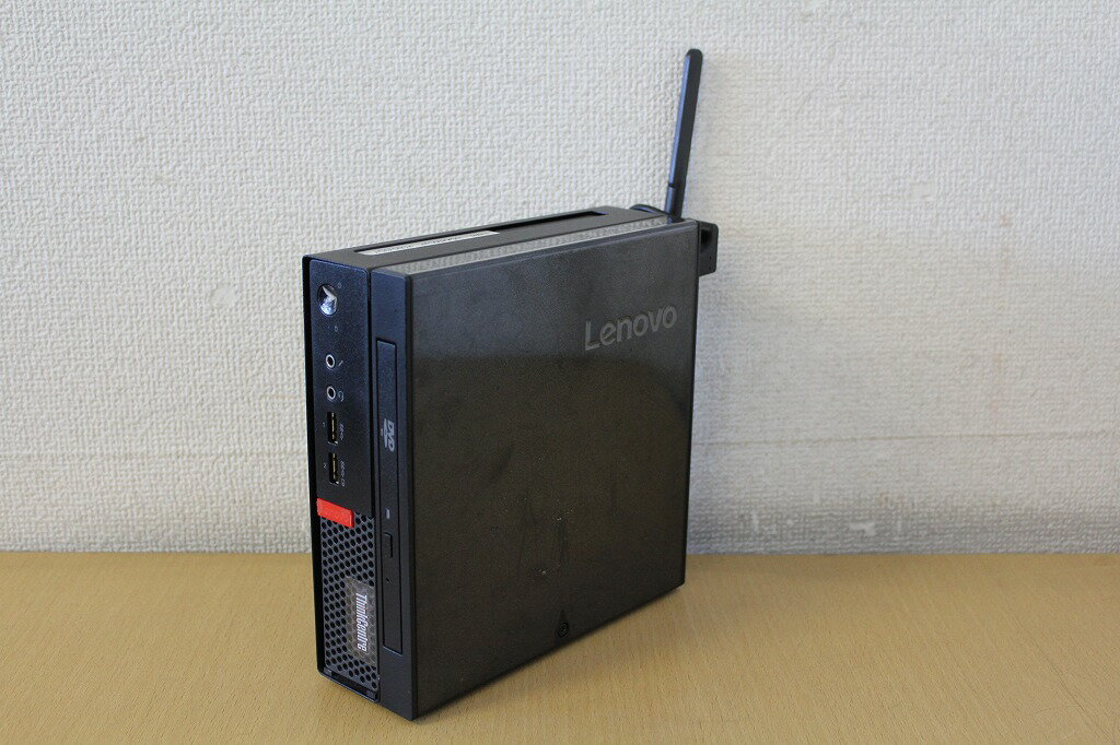 【送料無料】【中古】【M.2 SSDモデル】第7世代Core i3 7100T(3.4G)搭載でサクサク！M.2 SSD 256G搭載！外付けDVDマルチ付属！超ミニデスクトップ！Lenovo ThinkCentre M710q Tiny(10MQ)『無線LAN搭載』『CD書込』『DVD書込』『DVD鑑賞』『Windows11』『お買い得！通常品』