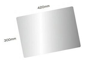 Rakuten - 送料無料 A3サイズ 鏡 ミラー みらー 軽量 割れない 安心 安全 Eco Mirror ステンレス製ミラー 取付け簡単 防災 減災