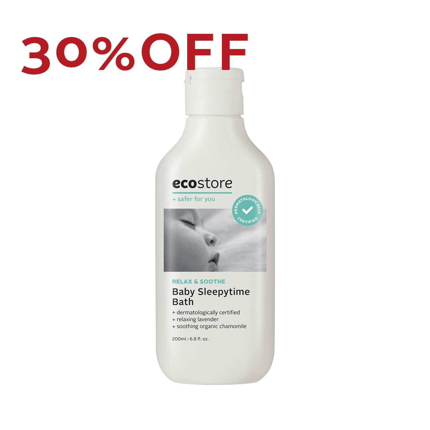 【最大900円オフクーポン配布】【30％OFF】【エコストア公式】ecostore ベビースリーピータイム 200mL / 入浴剤 赤ちゃん(生後6カ月) ベビー 保湿 自然派 植物由来 低刺激 敏感肌 肌にやさしい お風呂