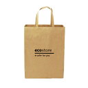 【エコストア公式】ecostore ショッピングバッグ S ナチュラル / ショッパー 紙袋(縦30cm×横23cm×マチ12cm)