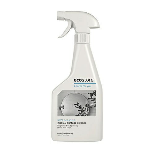 【エコストア公式】エコストア ecostore ガラスクリーナー 無香料 500mL 住居用洗剤 ナチュラル 低刺激 敏感肌 センシティブ