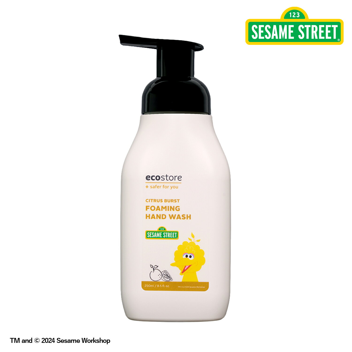 NEW【エコストア 公式】SESAME STREET(セサミストリート) フォーミングハンドウォッシュ＜シトラスバースト＞250mL / セサミストリート ハンドソープ 泡 シトラス さっぱり 弱酸性 洗浄 肌にやさしい 植物由来 ベビー 赤ちゃん