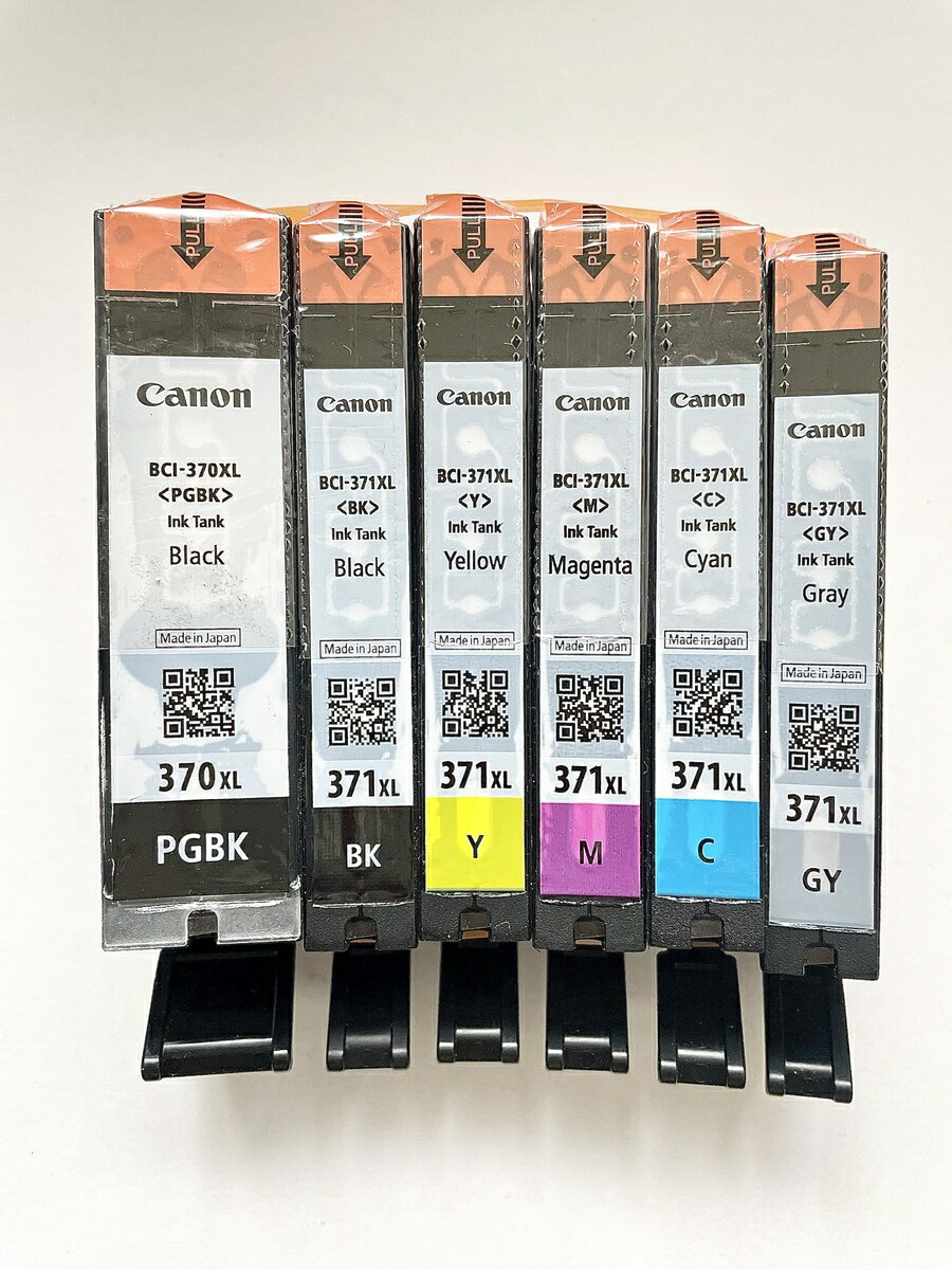 楽天市場】キャノンxl370 371純正6色(インクカートリッジ 楽天市場】キャノンxl370 371純正6色(インクカートリッジ