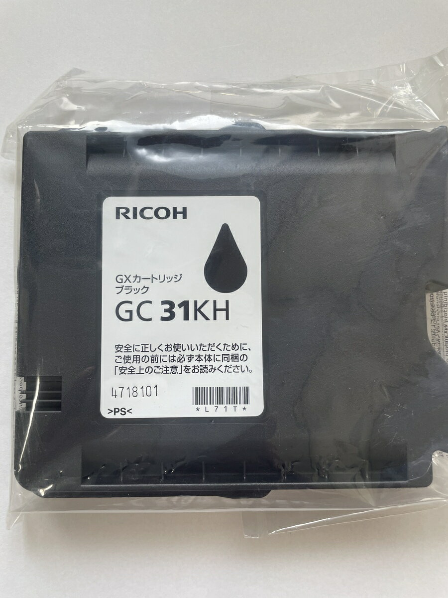 Rakuten - リコー純正品アウトレット外箱なしインクカートリッジGC31KH ブラック