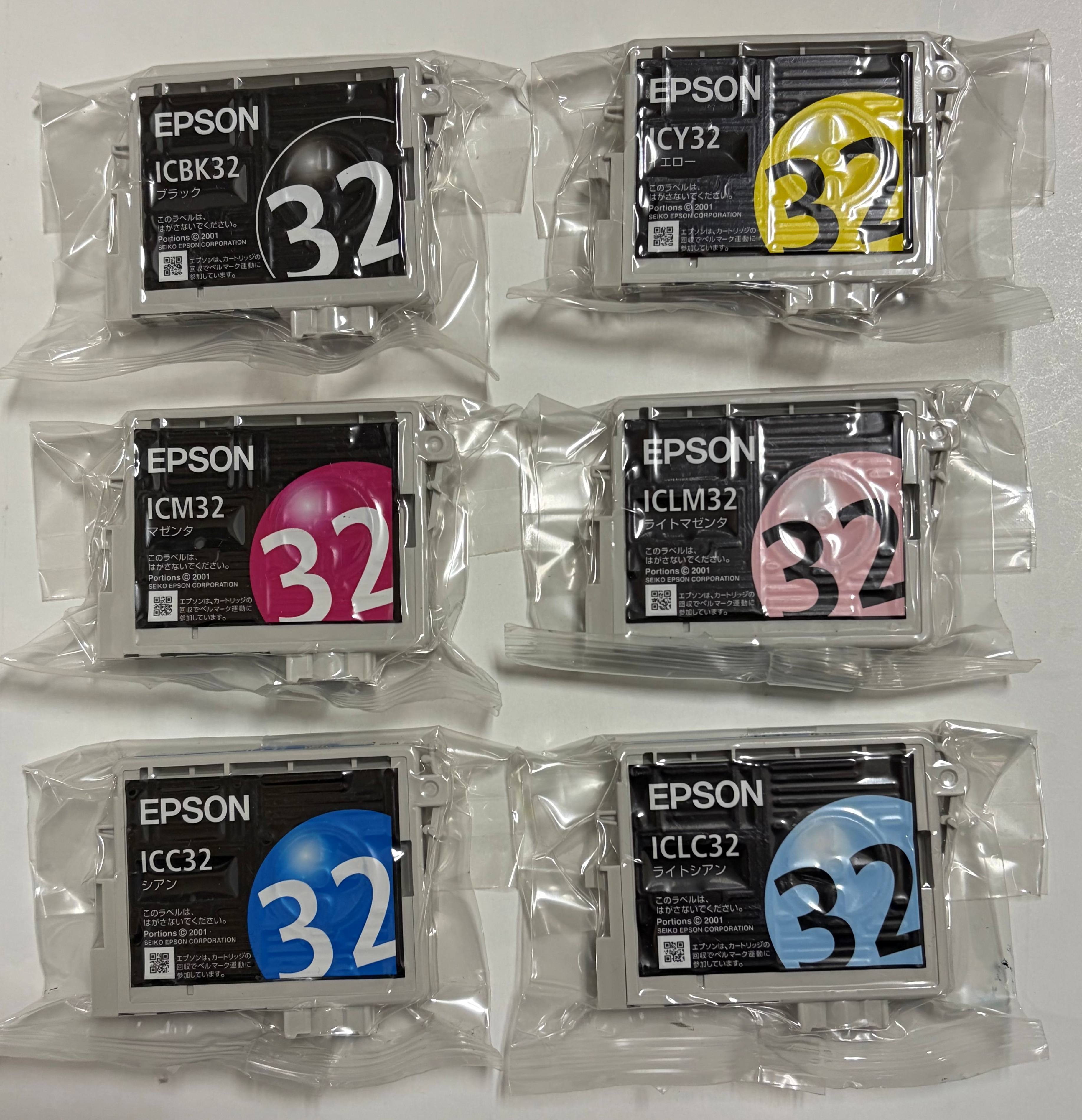 Rakuten - エプソン純正品アウトレット外箱なしインクカートリッジ　IC6CL32 6色パック