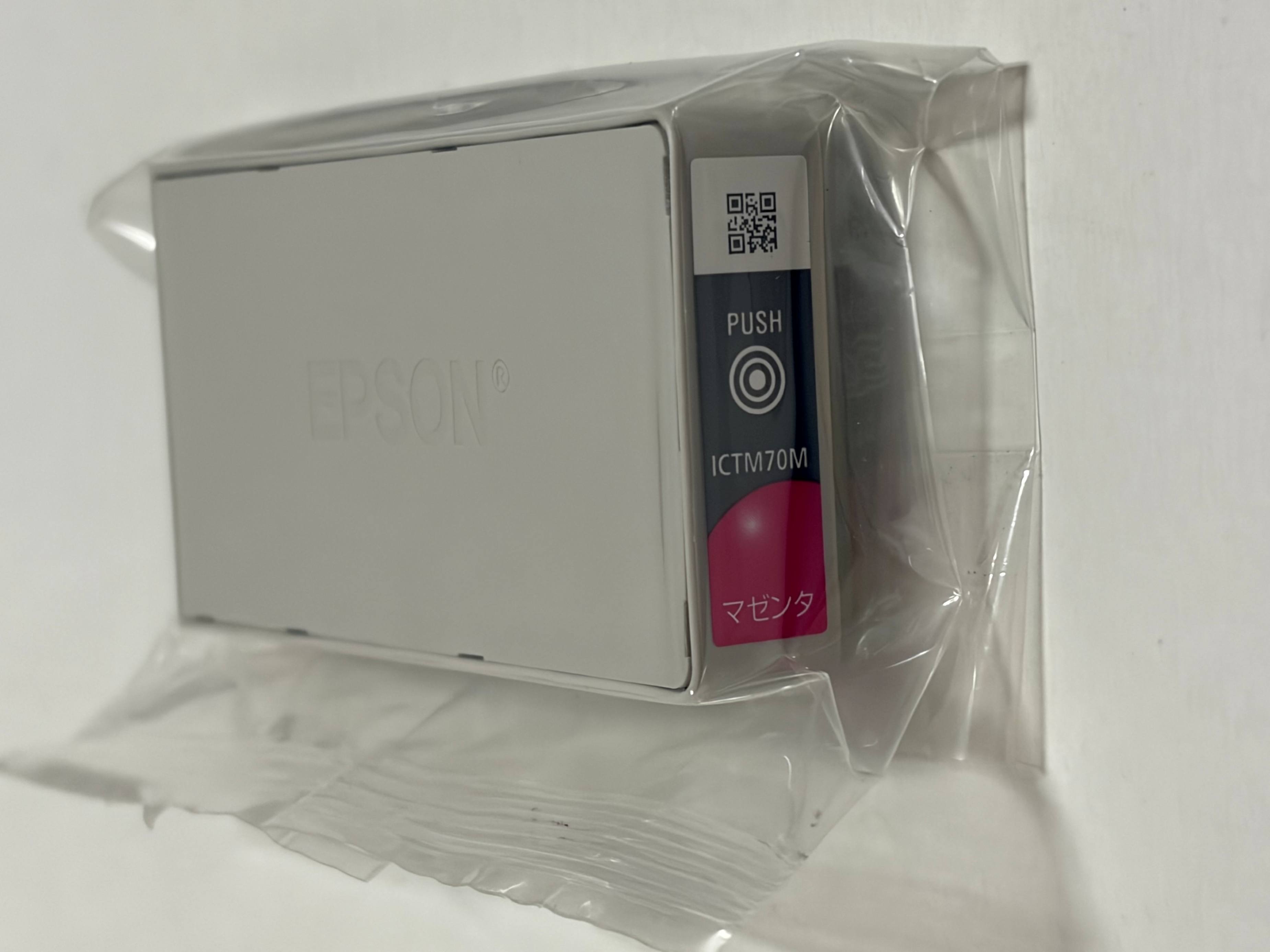 Rakuten - エプソン純正品アウトレット外箱なしインクカートリッジ　ICTM70M-S マゼンタ 1個セット　