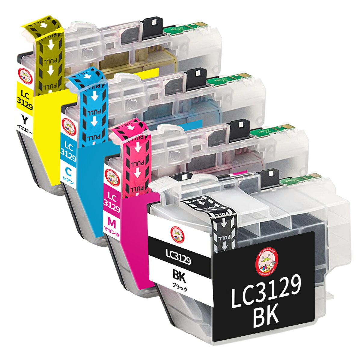 BROTHER - LC3129-4PK BR社用 プリンターインク 互換 4色 ┃ インク プリンターインク 詰換 詰め替え 詰替え 補充インク LC3129 3129 PRIVIO WORKS MFC-J6995CDW