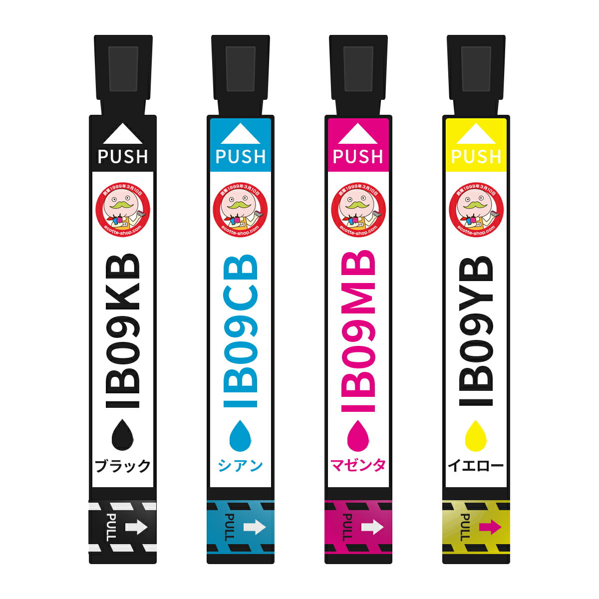 IB09CL4B 電卓 互換インクカートリッジ 大容量 増量 4色 EPSON ( エプソン )用 ┃IB09 PX-M730F PX-S730..