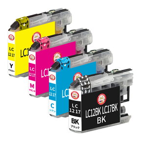 LC12-4PK/LC17-4PK BR社用 互換インクカートリッジ 4色 ┃LC12-4PK LC17-4PK DCP-J940N DCP-J740N DCP-J540N MFC-J840N MFC-J960DN MyMio マイミーオJUS