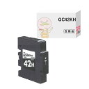 【同型番3点以上で注文可能】 GC42KH RICOH ( リコー )用 互換インクカートリッジ 顔料 ブラック 1個 ┃ SG 5200 ジェルジェットプリンター IPSiO イプシオ リコーgc42kh ricoh gc42h