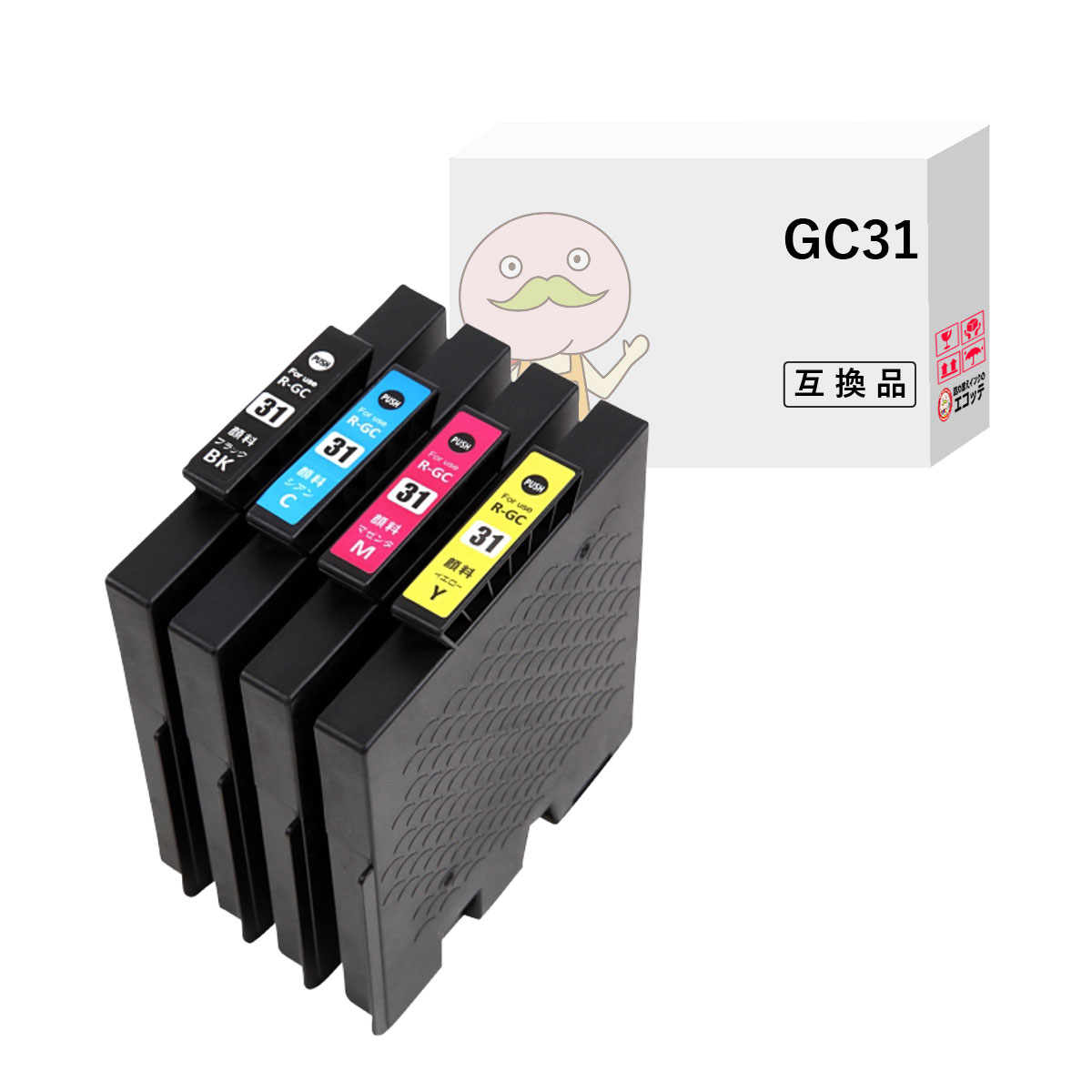 GC31 RICOH ( ꥳ ) ߴ󥯥ȥå  ɸ 4 ֥å (  )  ޥ   GX e7700 GX e5500 GX e3300 GX e2600 SG 5100 른åȥ