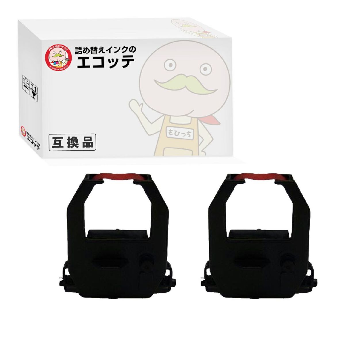 YK629670 インクリボンカセット 赤 2個 AMANO ( アマノ )用 ┃ インクリボン インク リボンカセット インクカートリッジ プリンターインク カセットリボン 互換 互換品 交換 プリンタ ドットプリンタ ドットインパクトプリンタ 熱転写プリン