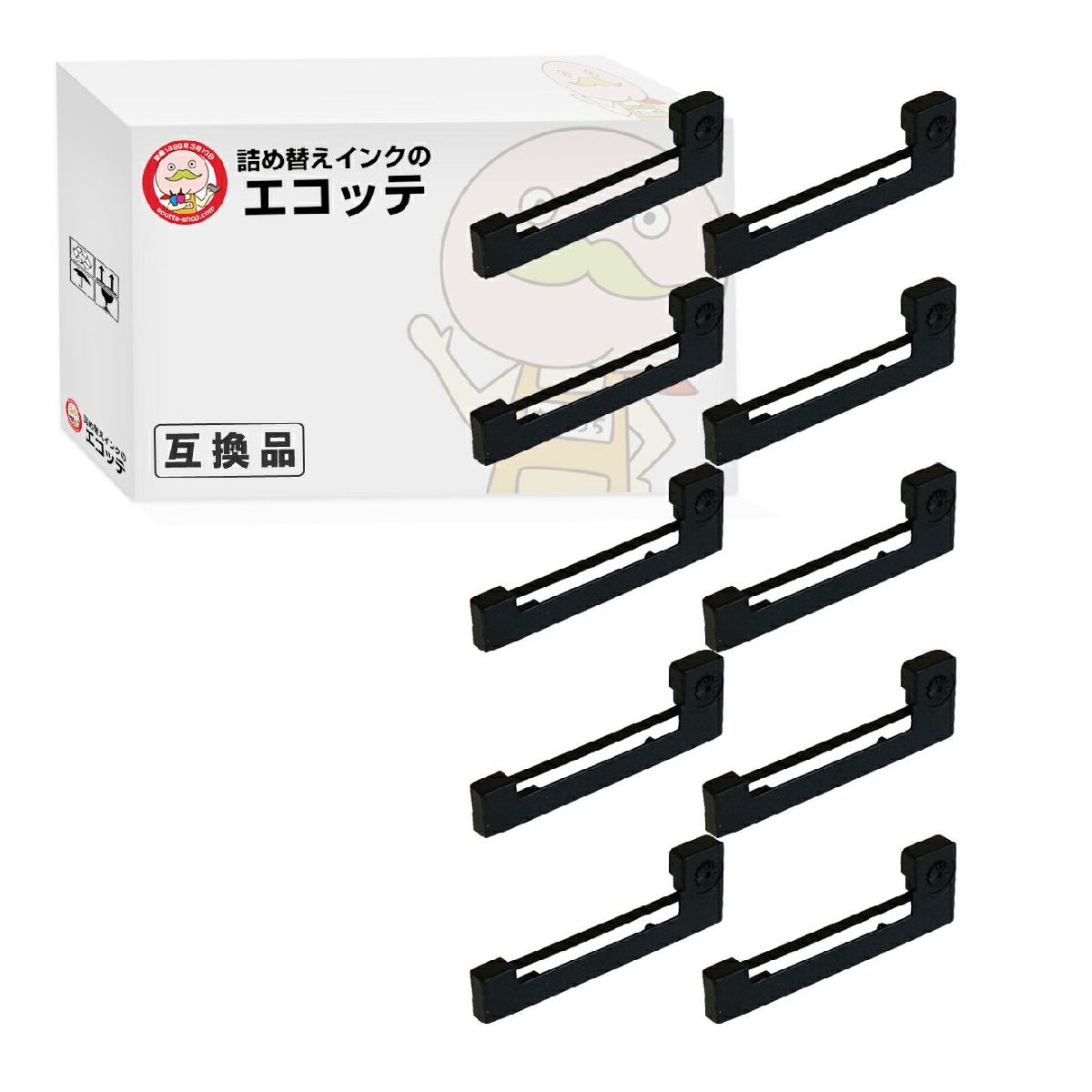 【25日!抽選でP還元】AX-ERC-05-S インクリボンカセット 黒 10個 A&D ( エーアンドディ )用 ┃ インクリ..
