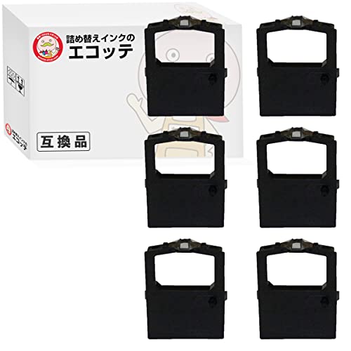 【国産 1年保証】 沖 OKI MICROLINE ML5350SE 対応 インクリボンカセット 黒 6個セット リボン品番: RN1-00-004 / RN6-00-004 / RN1/6-00-004 ┃ 互換品 沖データ 沖電気 マイクロライン ドットインパクトプリンター ドットプリンター