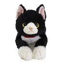 サンレモン ひざ ねこ ハチワレ M 17×18×47cm ぬいぐるみ アニマル P-6222(3)