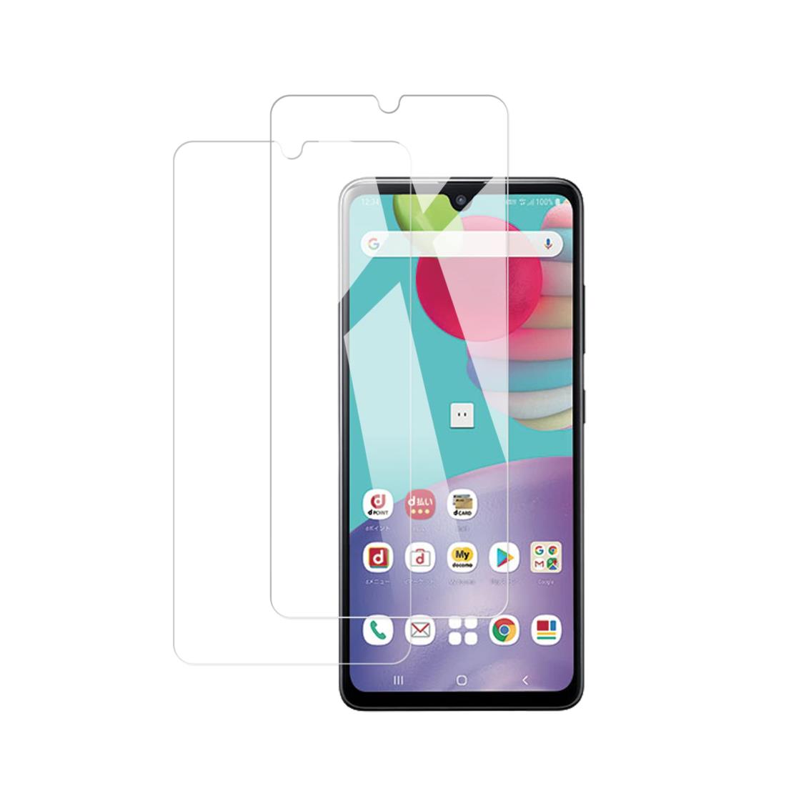 【2枚 指紋認証 対応】KPNS 日本素材製 強化ガラス Galaxy A41 SC-41A SCV48 用 ガラスフィルム 強化ガ..