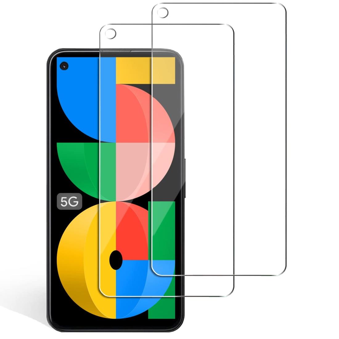 【2枚入り】 Pixel 5a 5G 用 ガラスフィルム ピクセル5a 5G フィルム 【気泡ゼロ/干渉しない/貼り付け..