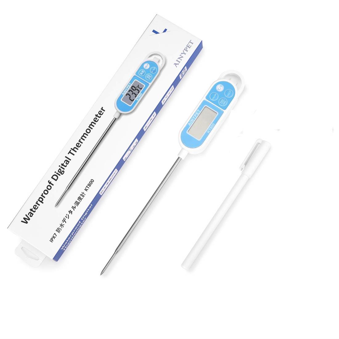 温度計 防水 デジタル 水温計 速読 水洗可 錆防止 最高最低温度記憶 湯温度計 土壌温度計 防水温度計 ..