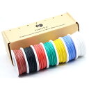 20AWG 7 Color set 電線ケーブル 0.5mm²ソリッドワイヤキット 7色セット 7Ⅿ/色 錫メッキ銅 DIY用 柔軟 ワイ...